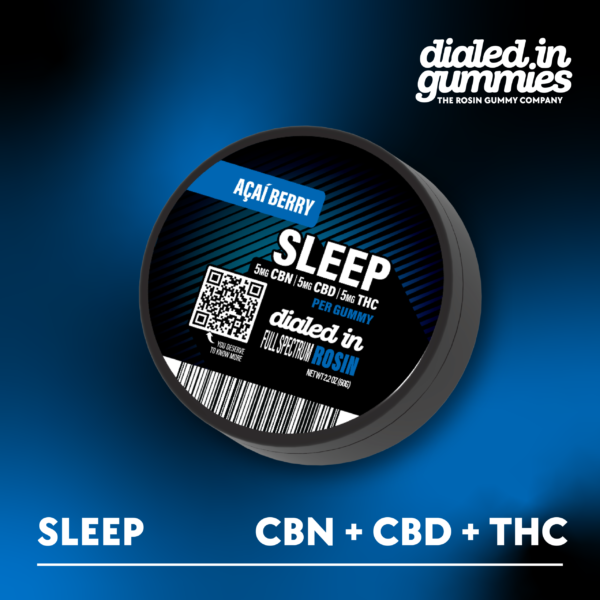 1:1:1 acai berry gummies [20pk] (100mg cbd/100mg thc/100mg cbn) | oh only DIALED IN GUMMIES