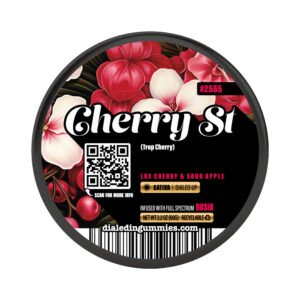100mg cherry st. #2565 rosin gummies (10pk) DIALED IN GUMMIES
