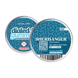 100mg sherbanger #2530 rosin gummies (10pk) dialed in gummies