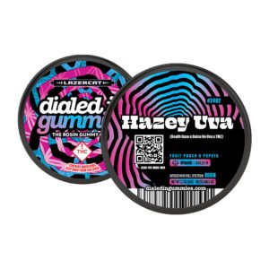 100mg hazy uva #2482 rosin gummies (10pk) dialed in gummies